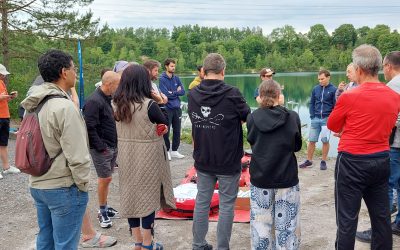 Les apnéistes sont de sortie au lac de Beaumont!